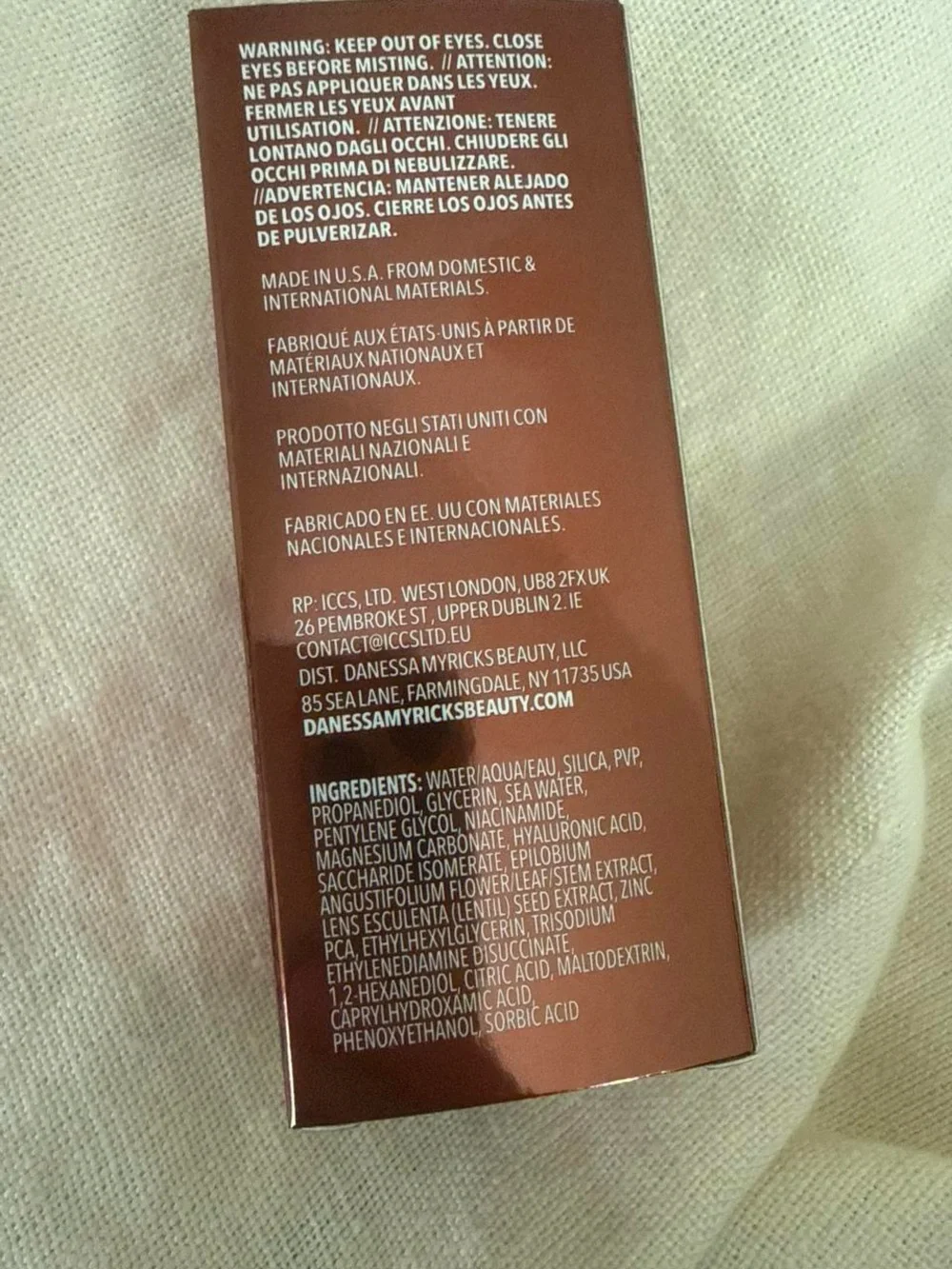 Danessa Myricks Beauty Yummy Skin Liquid Blurring Balm Mattifying Setting Spray